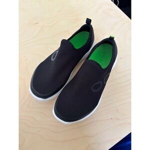OOFOS OOmg Low Shoe Women Sz 10 Black Slip On Recovery Sneaker